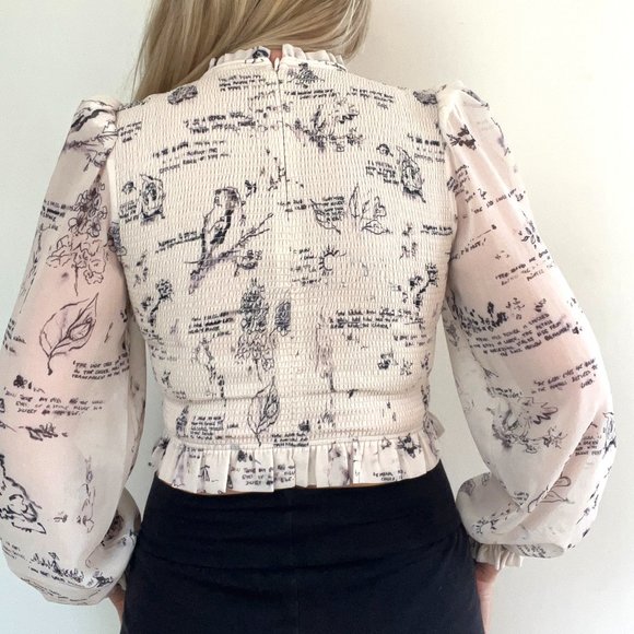 Aritzia - Wilfred - Cropped Blouse - S - Picture 6 of 9